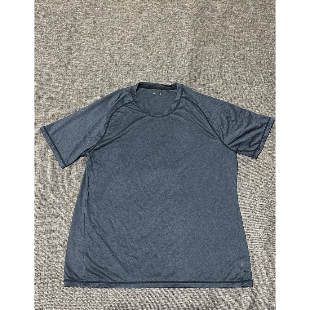 Zella Men's Large T-Shirt Gray Short Sleeve Athletic Crew Neck